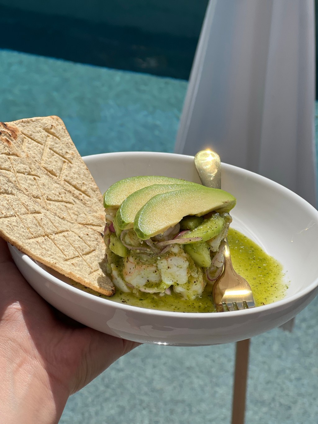 Ceviche de Camarón Verde&nbsp;Tatemado